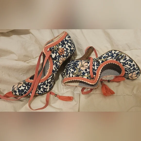 Ruby Shoo Floral Pattern Heels - Picture 3 of 5
